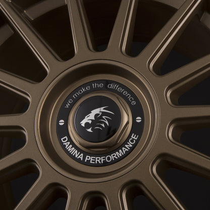 Damina Performance DM09 Matt Bronze Painted Alufelge 8x18 Zoll ET45 LK 5x112 ML72.6 – Bild 3