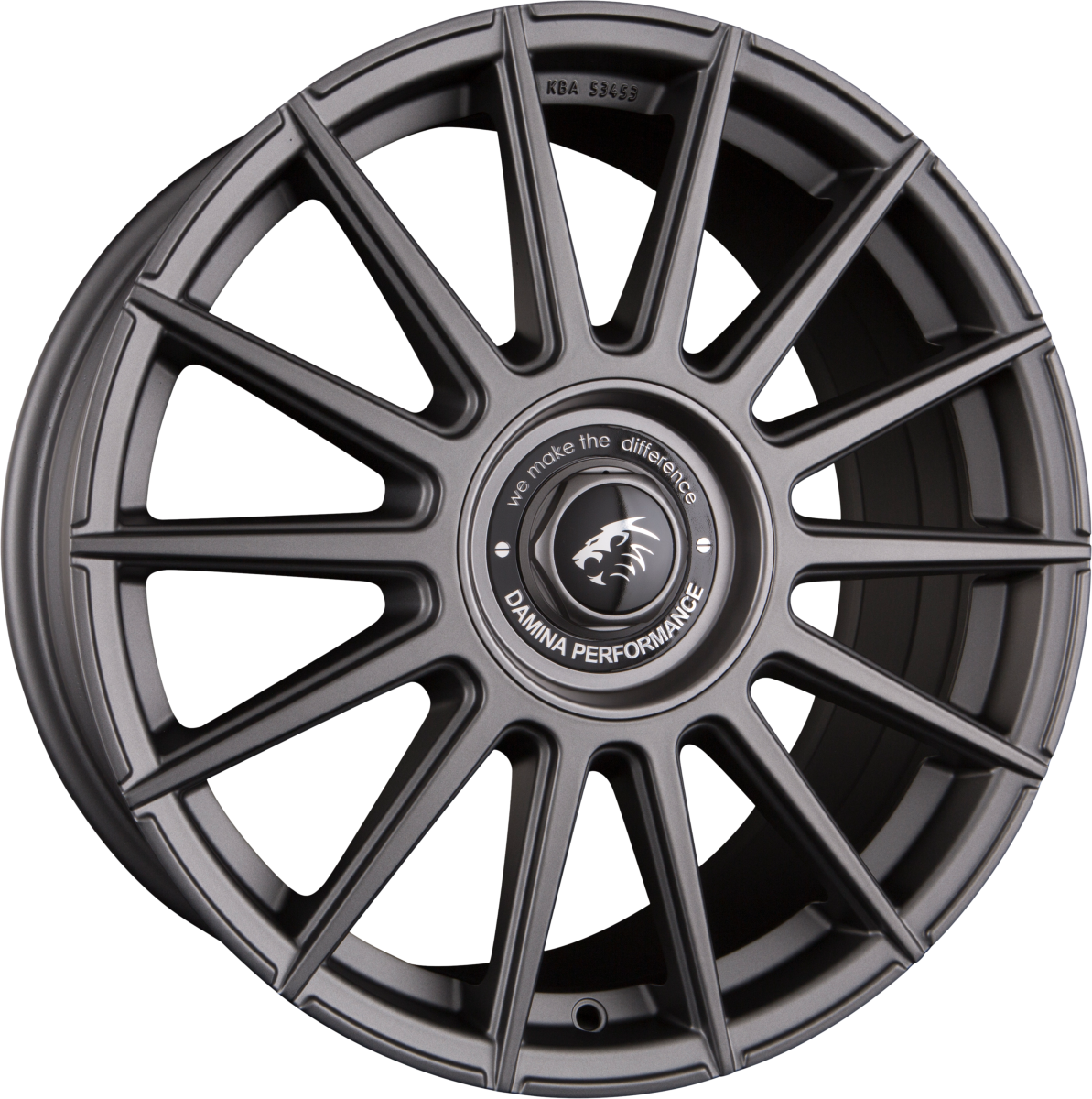 Damina Performance DM09 Matt Grey Painted Alufelge 8x18 Zoll ET45 LK 5x108 ML72.6