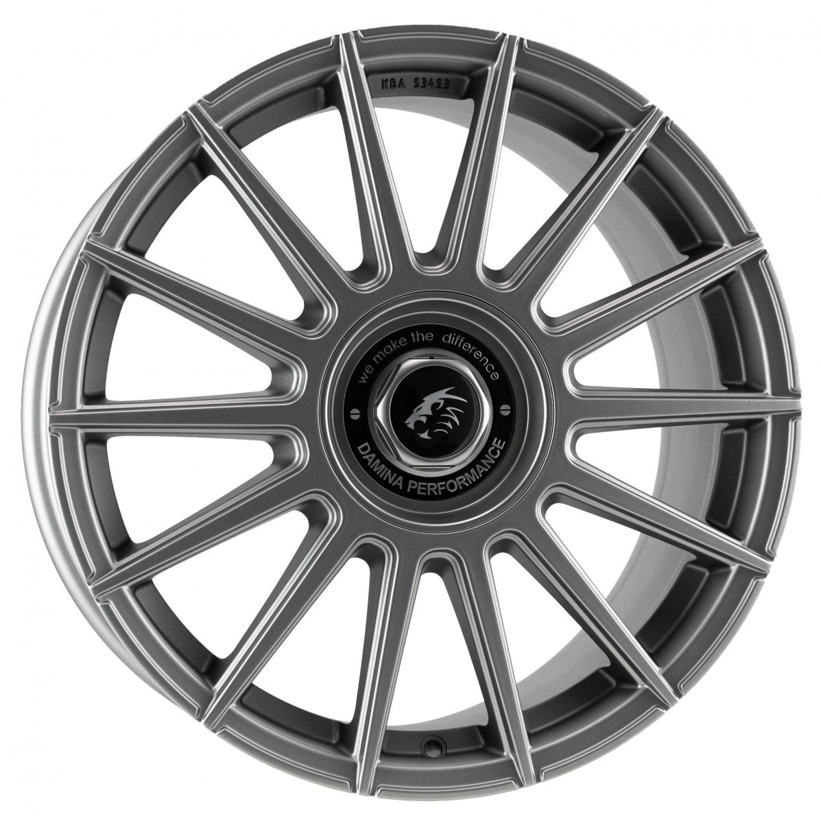 Damina Performance DM09 matt grey - Inlay black 8.5x19 ET35 - LK5/112 ML72.6