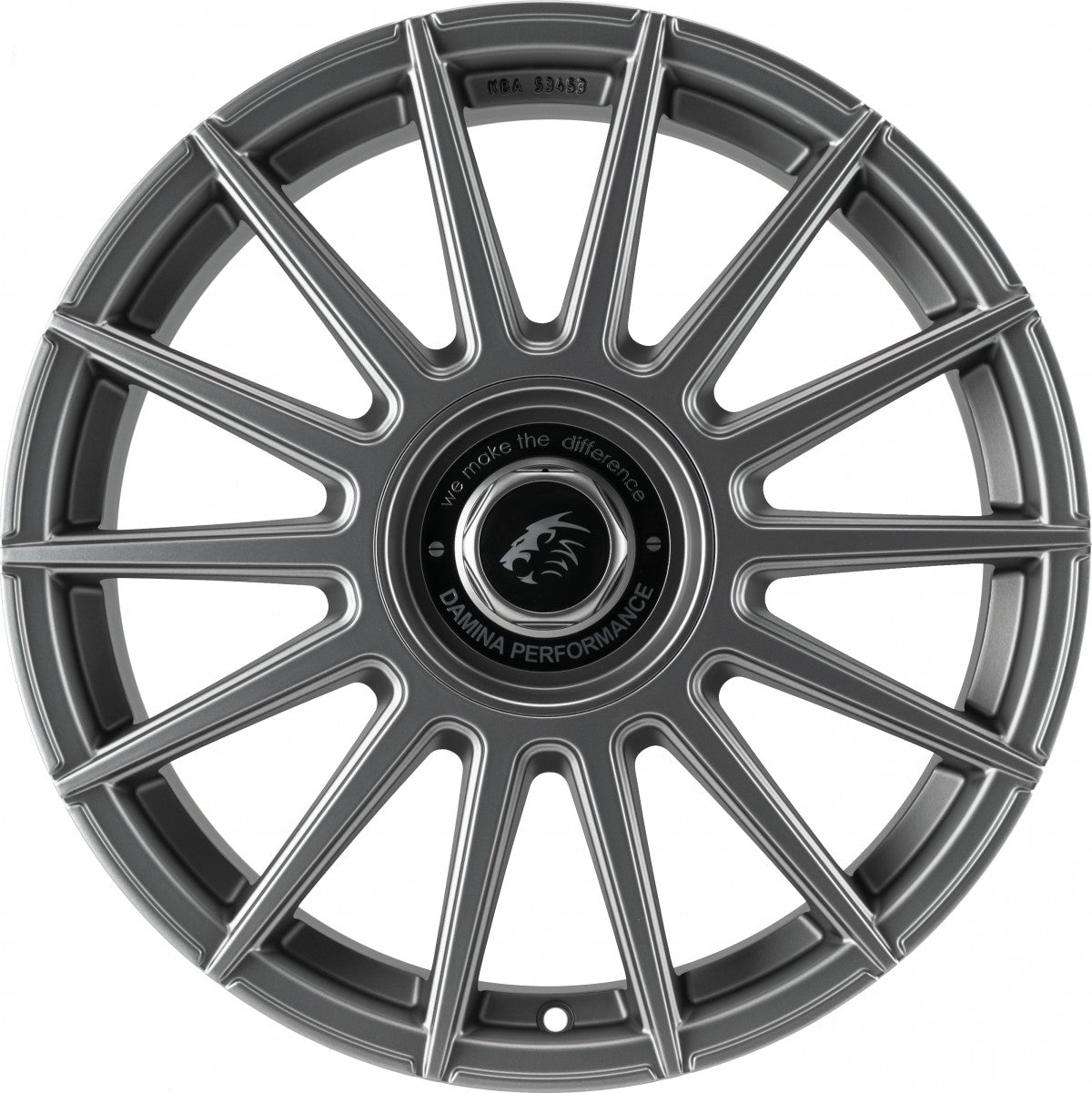 Damina Performance DM09 matt grey - Inlay black 8.5x19 ET35 - LK5/112 ML72.6 – Bild 2