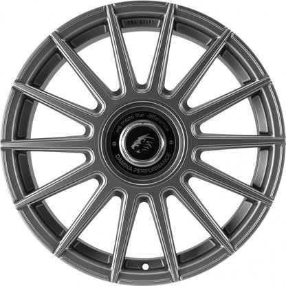Damina Performance DM09 matt grey - Inlay black 8.5x19 ET35 - LK5/112 ML72.6 – Bild 2