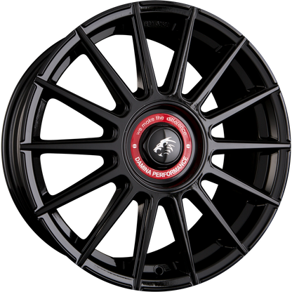 Damina Performance DM09 Black Painted Red Ring Alufelge 8x18 Zoll ET30 LK 5x112 ML72.6 – Bild 2