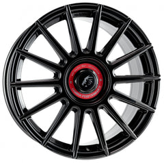 Damina Performance DM09 black - Inlay red Alufelge 8x18 Zoll ET35 LK 5x112 ML72.6