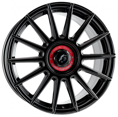 Damina Performance DM09 black - Inlay red 8x18 ET35 - LK5/112 ML72.6