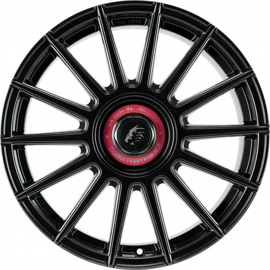 Damina Performance DM09 black - Inlay red 8x18 ET35 - LK5/112 ML72.6 – Bild 2