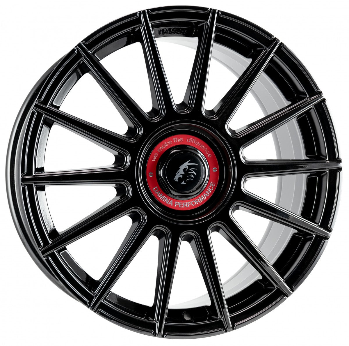 Damina Performance DM09 black - Inlay red 8.5x19 ET35 - LK5/112 ML72.6