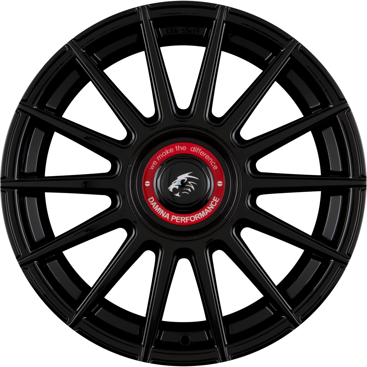 Damina Performance DM09 Black Painted Red Ring Alufelge 8.5x19 Zoll ET45 LK 5x112 ML72.6