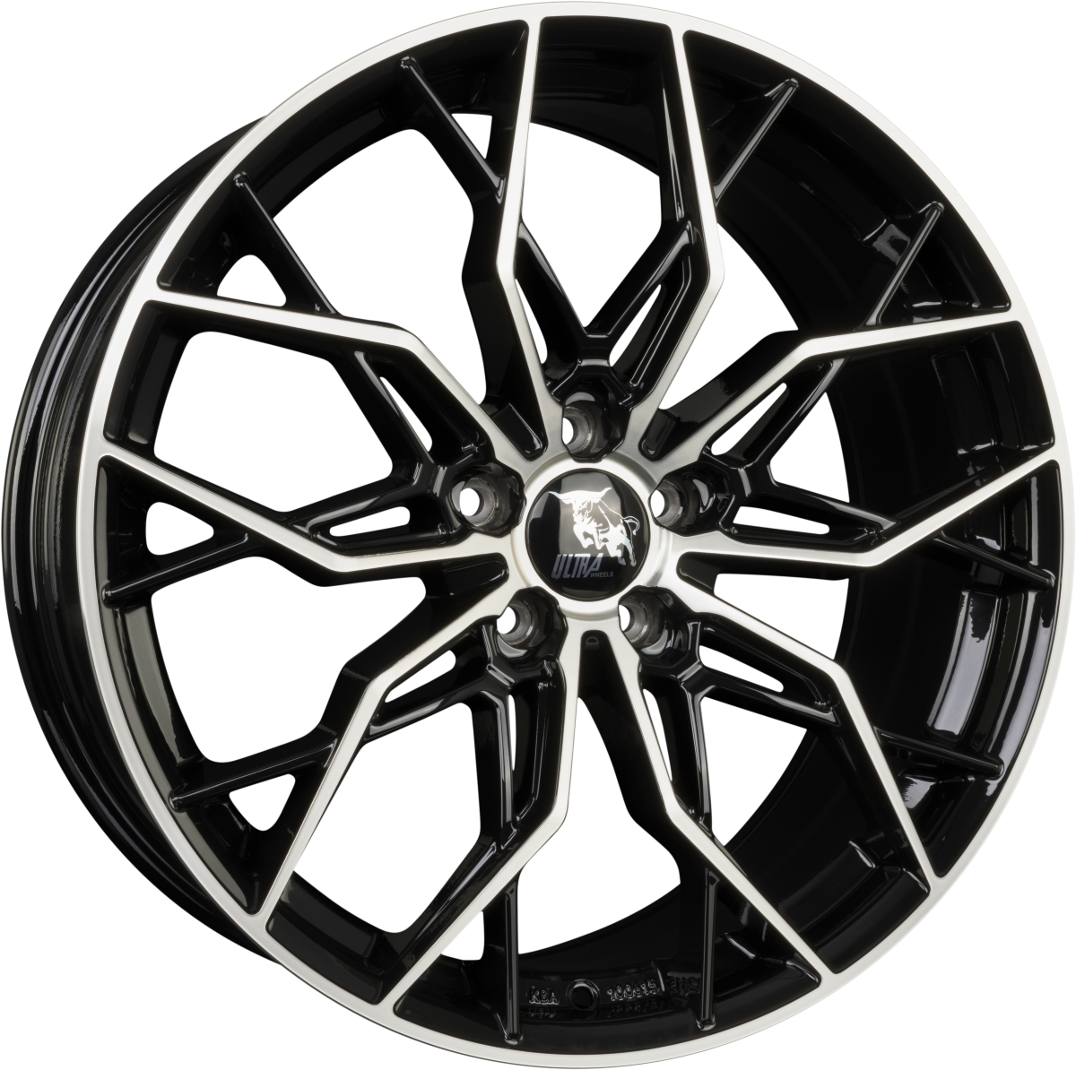 Ultra Wheels UA25-X-Ray Black Polished Alufelge 8.5x19 Zoll ET30 LK 5x112 ML72.6 – Bild 2