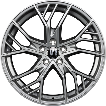 V1 Wheels V7 Glossy Gunmetal Alufelge 8.5x19 Zoll ET29 LK 5x112 ML66.6
