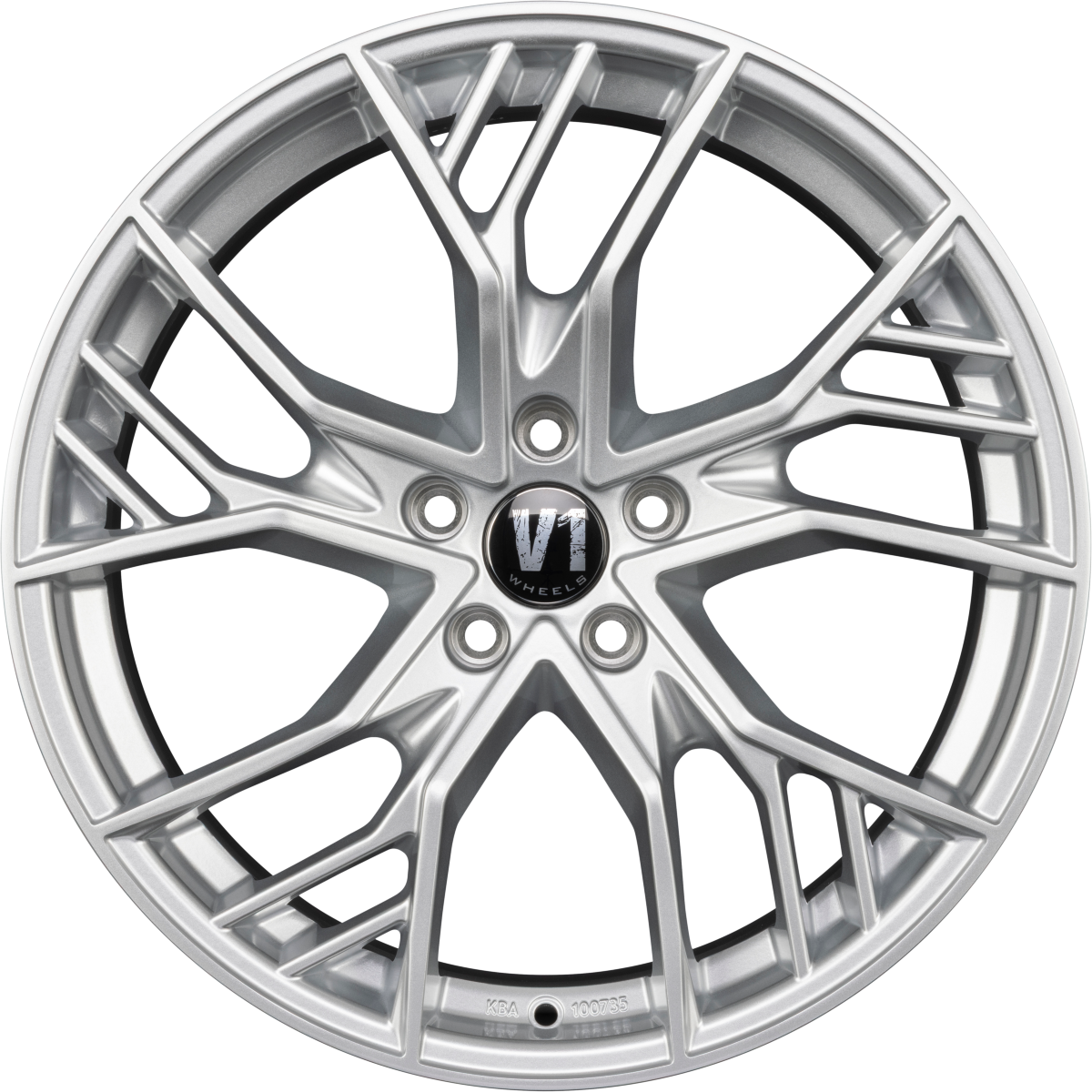 V1 Wheels V7 Hyper Silver Alufelge 8.5x19 Zoll ET29 LK 5x112 ML66.6