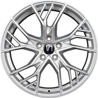 V1 Wheels V7 Hyper Silver Alufelge 8.5x19 Zoll ET29 LK 5x112 ML66.6