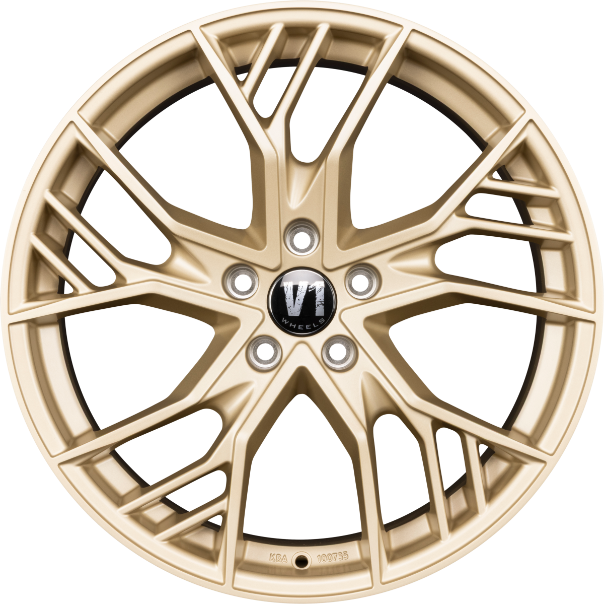 V1 Wheels V7 Light Champagner Alufelge 8.5x19 Zoll ET29 LK 5x112 ML66.6