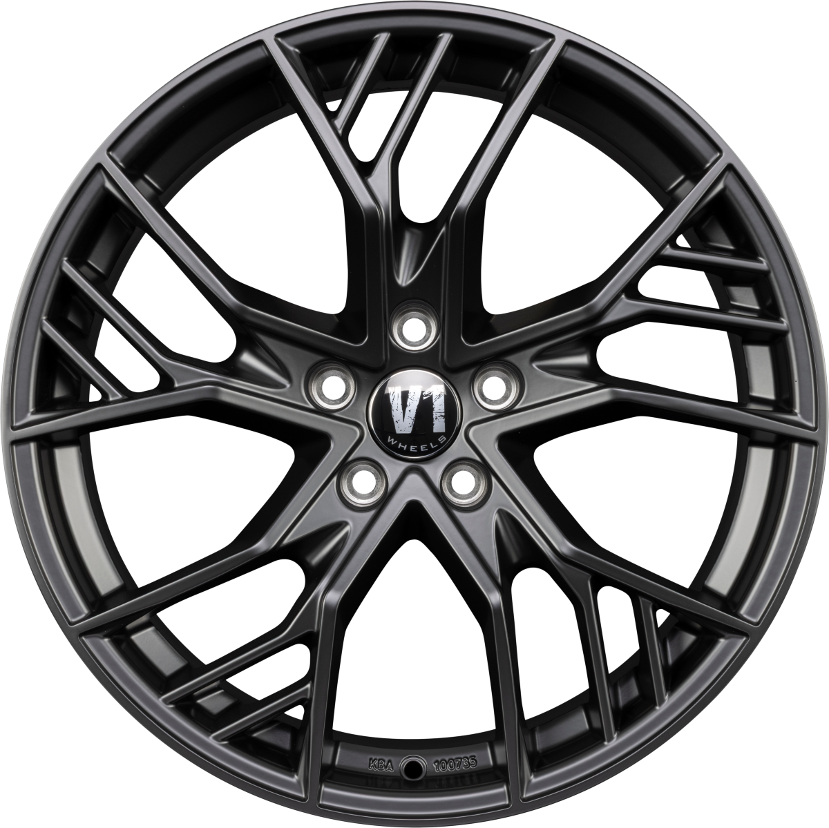 V1 Wheels V7 Matt Black Alufelge 8.5x19 Zoll ET29 LK 5x112 ML66.6