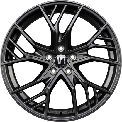 V1 Wheels V7 Matt Black Alufelge 8.5x19 Zoll ET29 LK 5x112 ML66.6