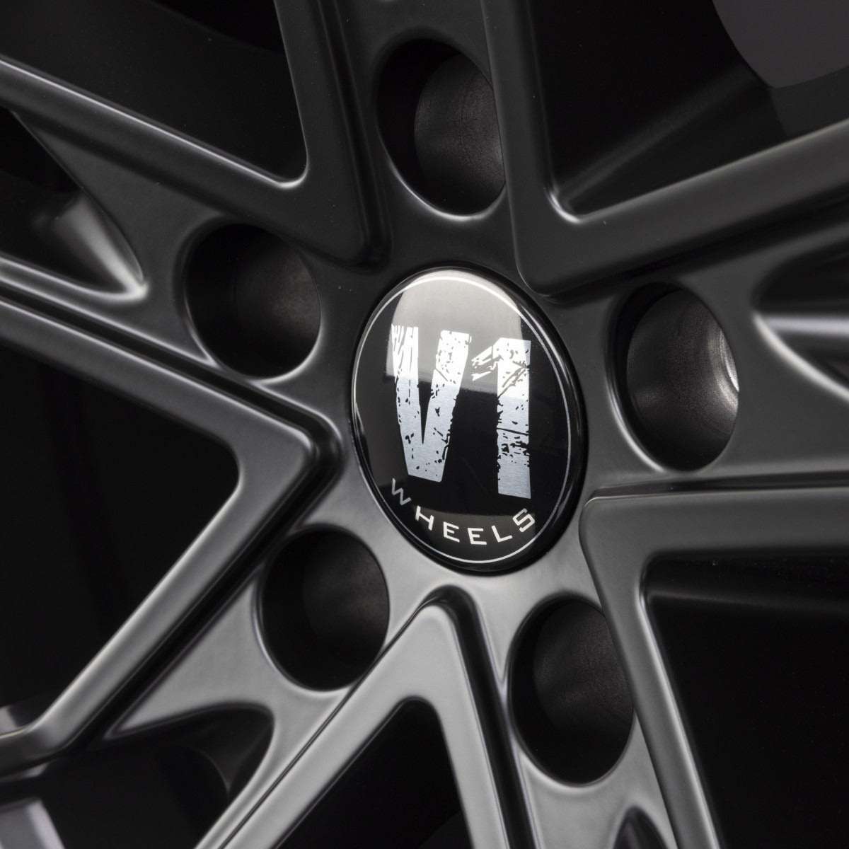 V1 Wheels V7 Matt Black Alufelge 8.5x19 Zoll ET29 LK 5x112 ML66.6 – Bild 3