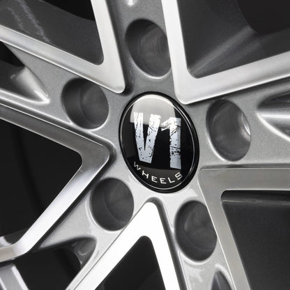 V1 Wheels V7 Glossy Gunmetal Machined Alufelge 8.5x19 Zoll ET29 LK 5x112 ML66.6 – Bild 3