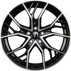 V1 Wheels V7 Glossy Black Machined Alufelge 8.5x19 Zoll ET29 LK 5x112 ML66.6
