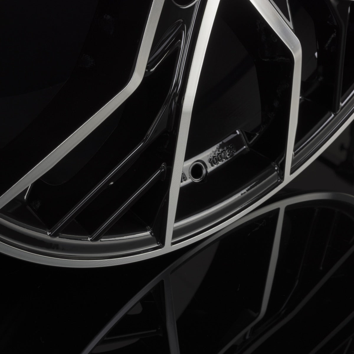V1 Wheels V7 Glossy Black Machined Alufelge 8.5x19 Zoll ET29 LK 5x112 ML66.6 – Bild 5