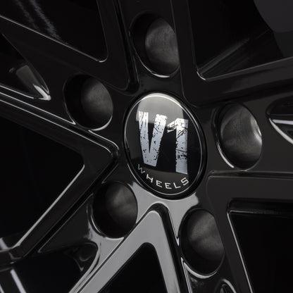 V1 Wheels V7 Glossy Black Alufelge 8.5x19 Zoll ET44 LK 5x112 ML66.6 – Bild 3