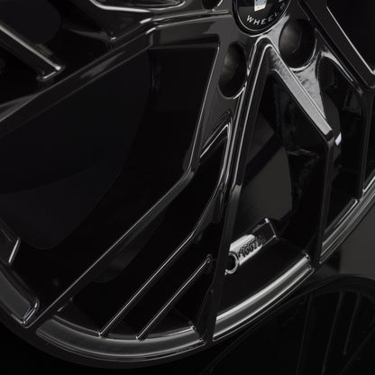 V1 Wheels V7 Glossy Black Alufelge 8.5x19 Zoll ET44 LK 5x112 ML66.6 – Bild 5