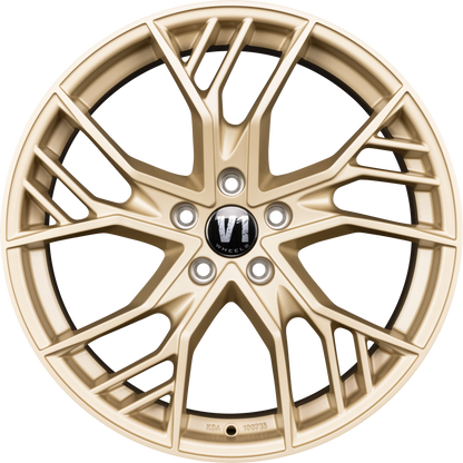 V1 Wheels V7 Light Champagner Alufelge 8.5x19 Zoll ET44 LK 5x112 ML66.6
