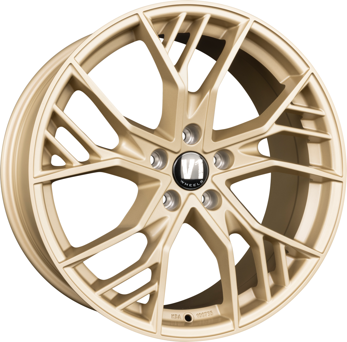 V1 Wheels V7 Light Champagner Alufelge 8.5x19 Zoll ET44 LK 5x112 ML66.6 – Bild 2