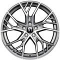 V1 Wheels V7 Glossy Gunmetal Machined Alufelge 8.5x19 Zoll ET44 LK 5x112 ML66.6