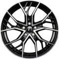 V1 Wheels V7 Glossy Black Machined Alufelge 8.5x19 Zoll ET44 LK 5x112 ML66.6