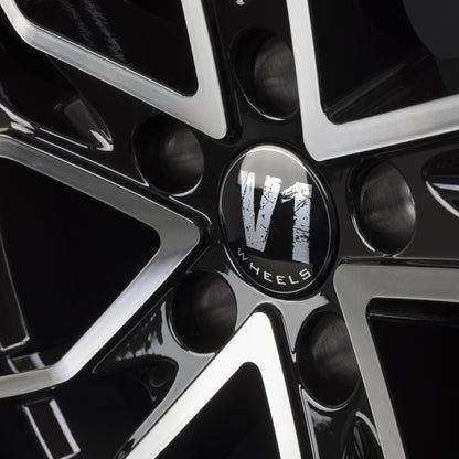 V1 Wheels V7 Glossy Black Machined Alufelge 8.5x19 Zoll ET44 LK 5x112 ML66.6 – Bild 3