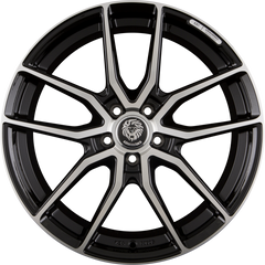 Königsräder KR1 Black Polished Alufelge 8x18 Zoll ET45 LK 5x120 ML72.6