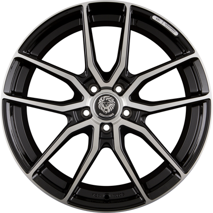Königsräder KR1 Black Polished Alufelge 8x18 Zoll ET45 LK 5x120 ML72.6