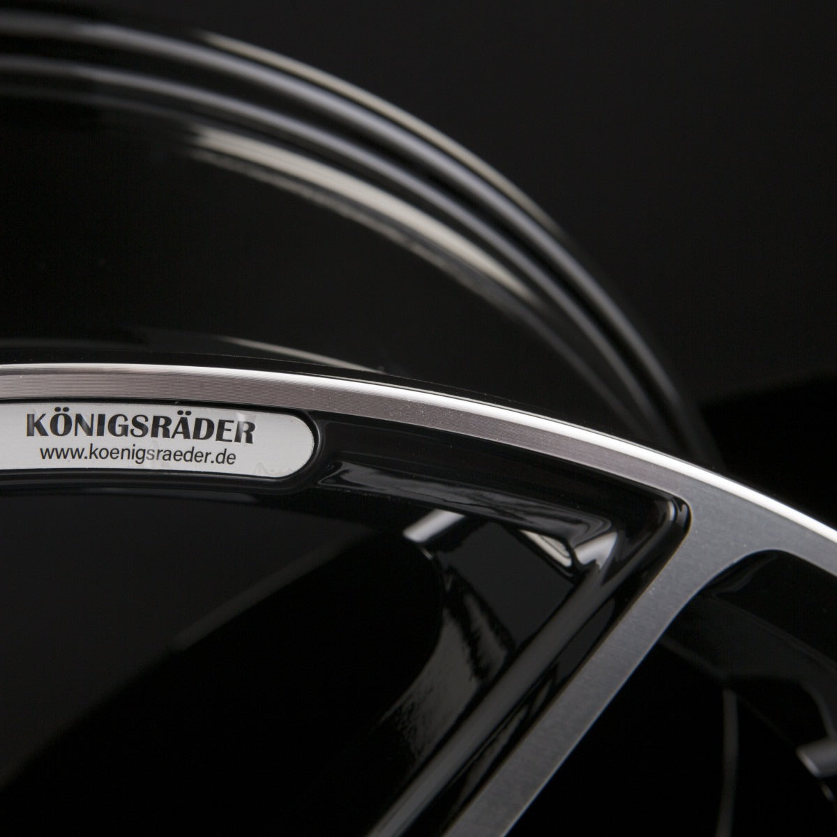 Königsräder KR1 Black Polished Alufelge 8x18 Zoll ET45 LK 5x120 ML72.6 – Bild 5