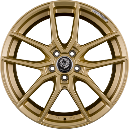 Königsräder KR1 Gold Matt Alufelge 8x18 Zoll ET45 LK 5x114.3 ML72.6
