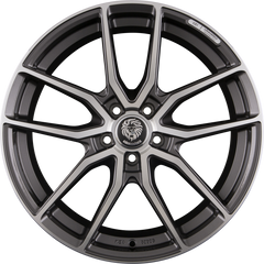 Königsräder KR1 Grey Polished Alufelge 8x18 Zoll ET45 LK 5x120 ML72.6