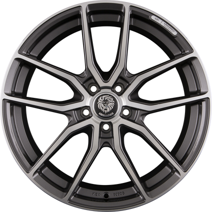 Königsräder KR1 Grey Polished Alufelge 8x18 Zoll ET45 LK 5x120 ML72.6