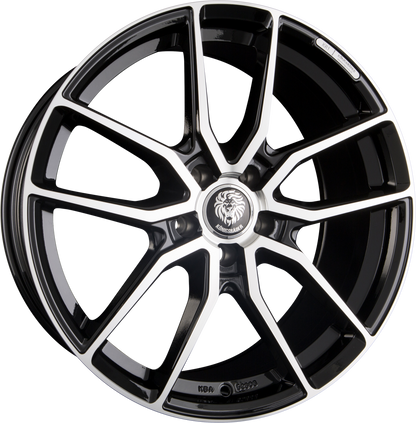 Königsräder KR1 Black Polished Alufelge 8.5x19 Zoll ET35 LK 5x112 ML66.6 – Bild 2