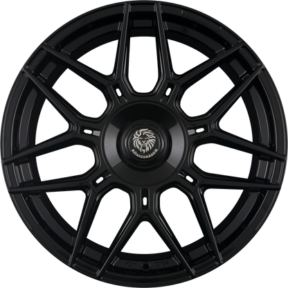 Königsräder KR2 Black Glossy Alufelge 8.5x19 Zoll ET35 LK 5x112 ML72.6