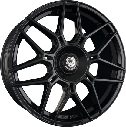 Königsräder KR2 Black Glossy Alufelge 8.5x19 Zoll ET35 LK 5x112 ML72.6 – Bild 2