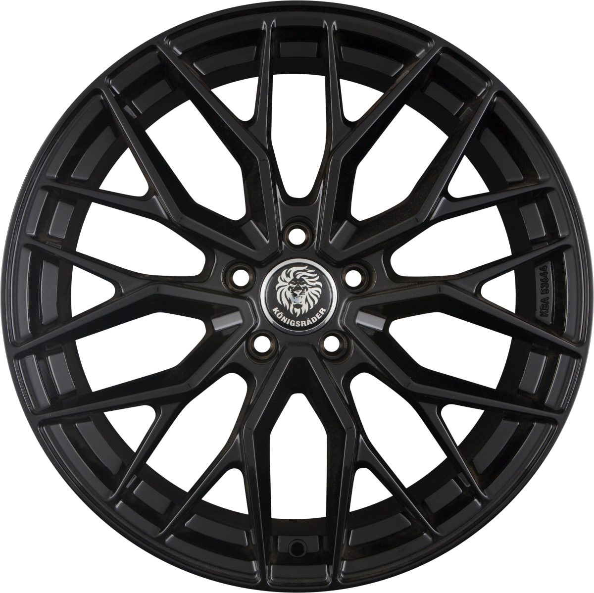 Königsräder KR3 Black Glossy Alufelge 8.5x19 Zoll ET45 LK 5x114.3 ML72.6