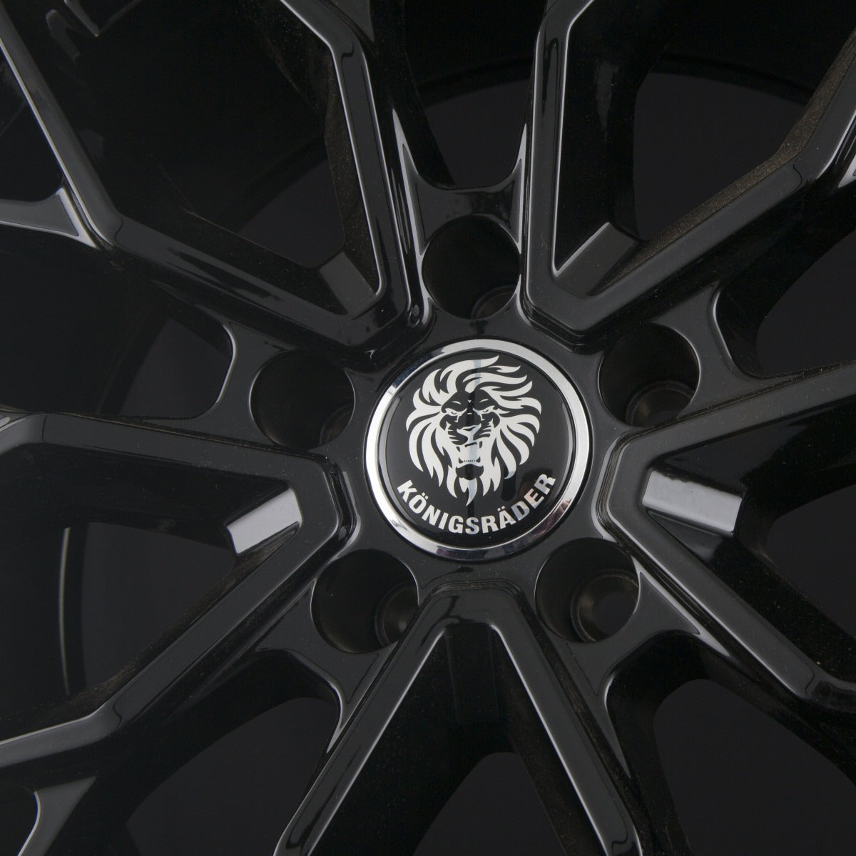 Königsräder KR3 Black Glossy Alufelge 8.5x19 Zoll ET45 LK 5x114.3 ML72.6 – Bild 4