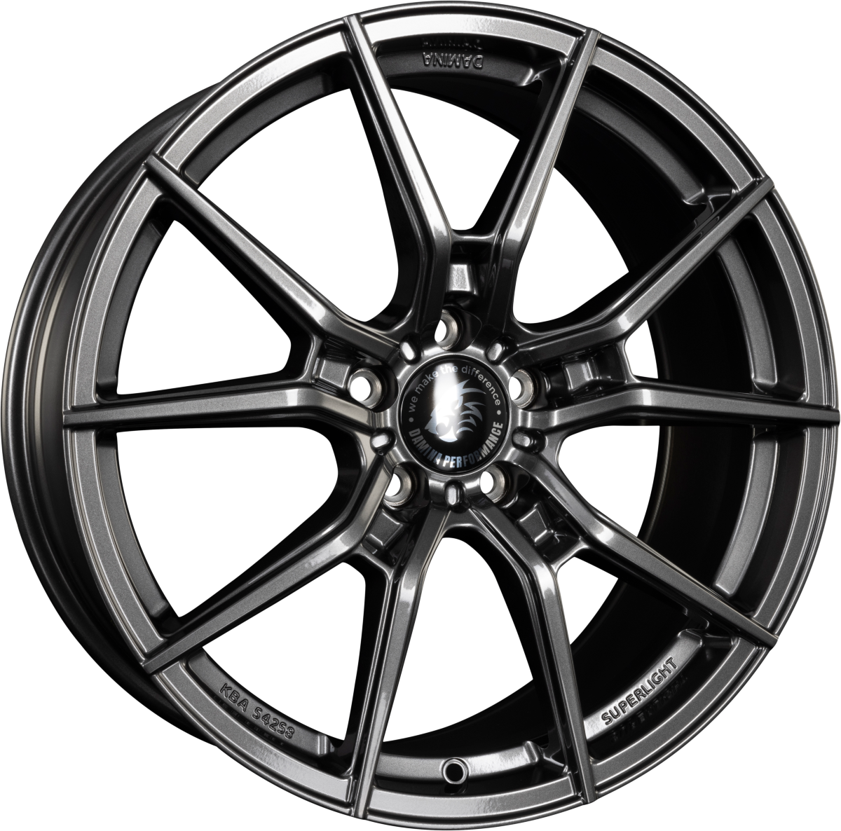 Damina Performance DM13 Superlight Anthrazit Alufelge 8.5x19 Zoll ET45 LK 5x112 ML66.6