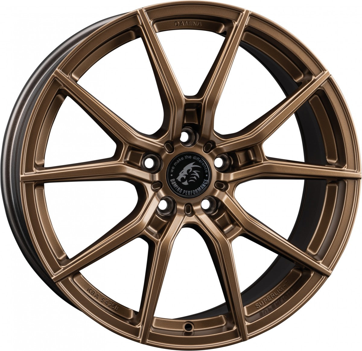 Damina Performance DM13 Superlight Bronze Matt Alufelge 8.5x19 Zoll ET35 LK 5x120 ML72.6