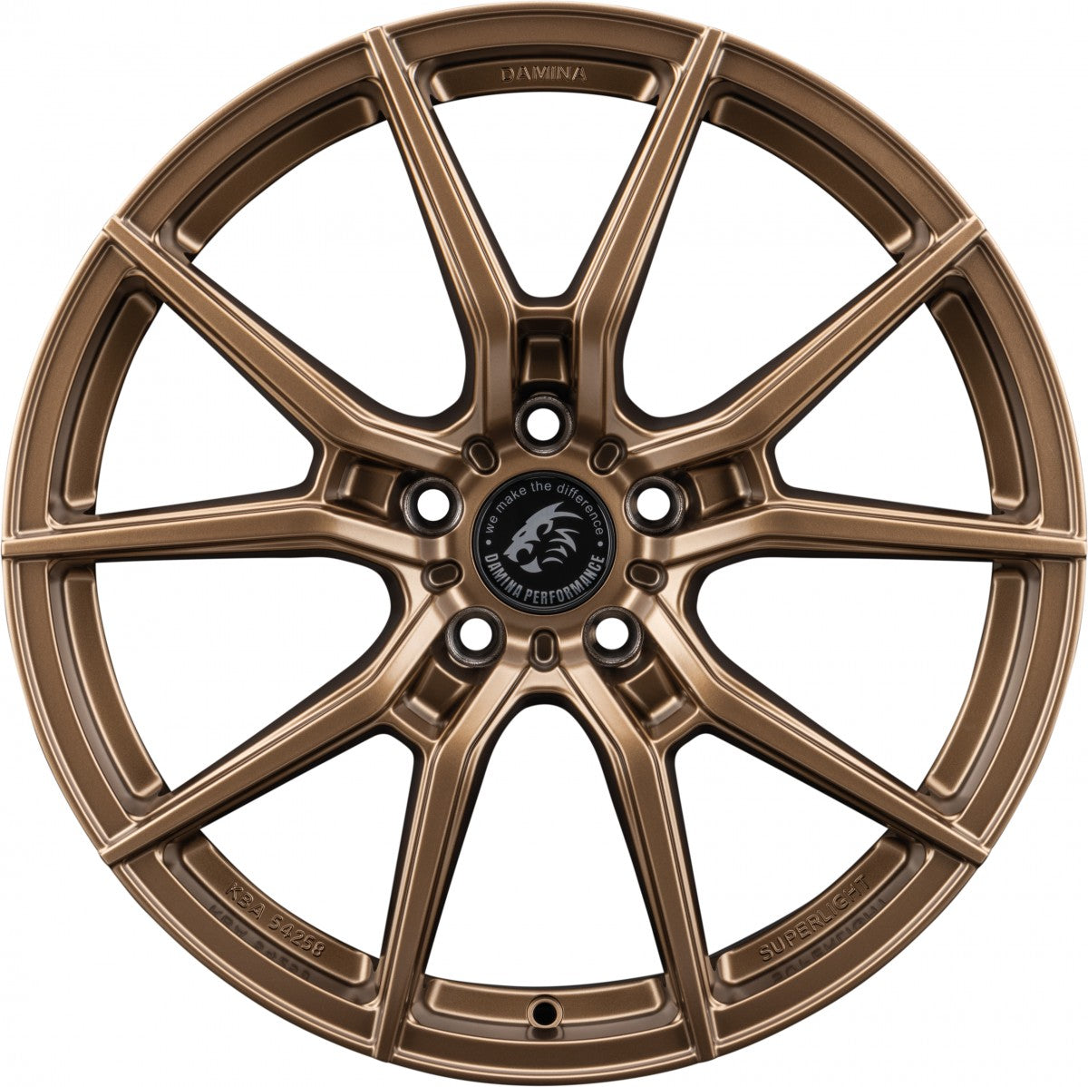 Damina Performance DM13 Superlight Bronze Matt Alufelge 8.5x19 Zoll ET35 LK 5x120 ML72.6 – Bild 2