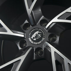 Damina Performance DM14 Gunmetal Polished Alufelge 8.5x19 Zoll ET45 LK 5x112 ML66.6