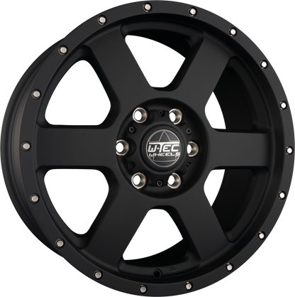 W-TEC All Terrain Schwarz Alufelge 8x17 Zoll ET45 LK 6x139.7 ML93.1 – Bild 2