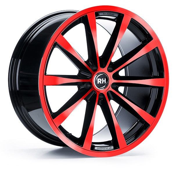 RH Alurad GT color polished - red Alufelge 10.5x21 Zoll ET56 LK 5x114.3 ML72.6