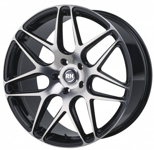 RH Alurad RB11 schwarz voll poliert Alufelge 12x20 Zoll ET50 LK 5x112 ML72.6