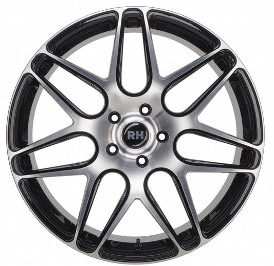 RH Alurad RB11 schwarz voll poliert Alufelge 12x20 Zoll ET50 LK 5x112 ML72.6 – Bild 2