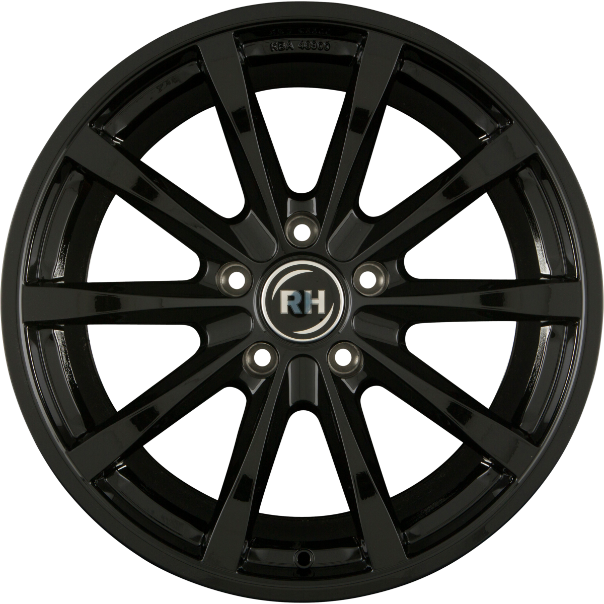 RH Alurad GT Schwarz Glanz Lackiert Alufelge 11x20 Zoll ET66 LK 5x130 ML71.5