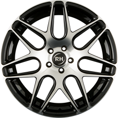 RH Alurad RB11 Schwarz Voll Poliert Alufelge 9x21 Zoll ET50 LK 5x112 ML72.6